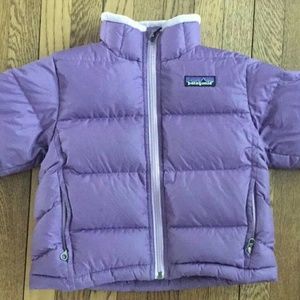 size xxs 3/4 toddler girl purple patagonia jacket
